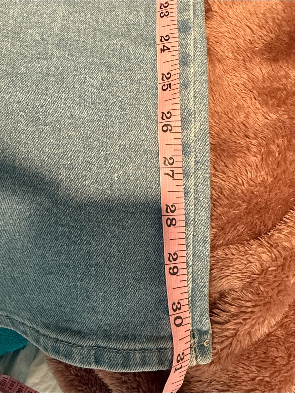 Signature by Levi Strauss Light Blue Wide Leg Cargo Jeans - Picture 5 of 5
